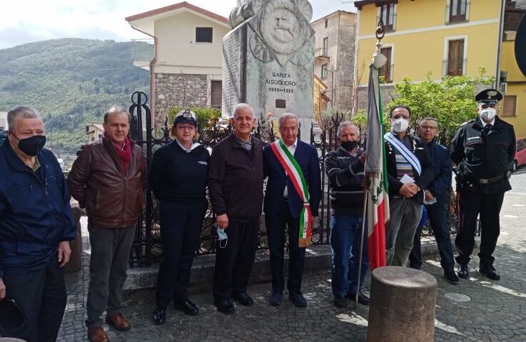 Associazione Nazionale Combattenti e Reduci di Sanza: avvenuta celebrazione della festa del 25 aprile 2022. 77° Anniversario della Liberazione