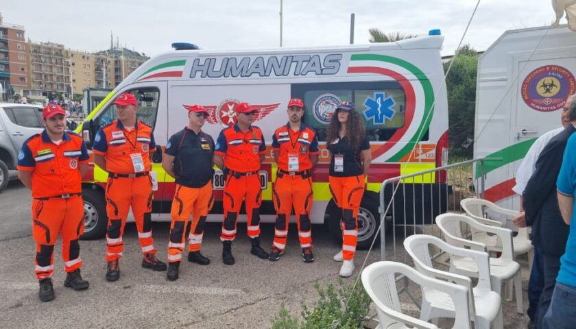 Postazione Primo Soccorso Humanitas nel Porto Masuccio Salernitano