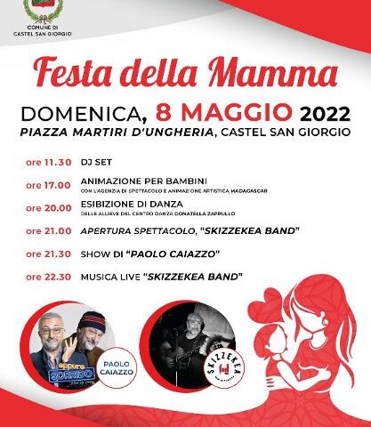 Castel San Giorgio si prepara a festeggiare tutte le mamme con una giornata ricca di eventi