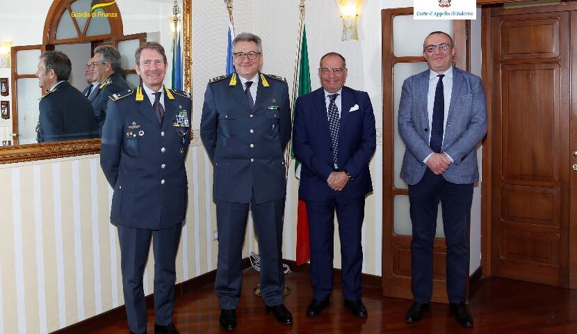 Lotta alla criminalità organizzata, a Salerno firmato un protocollo d’intesa tra Procura Generale e Guardia di Finanza