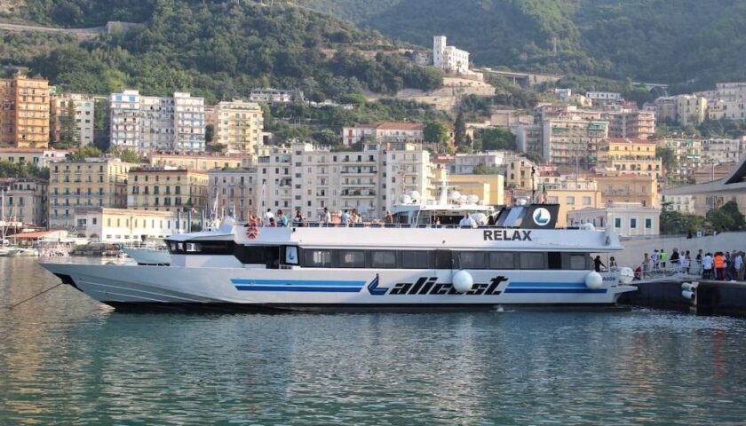 Oltre 20mila passeggeri sul Metrò del Mare per Cilento e Costiera Amalfitana
