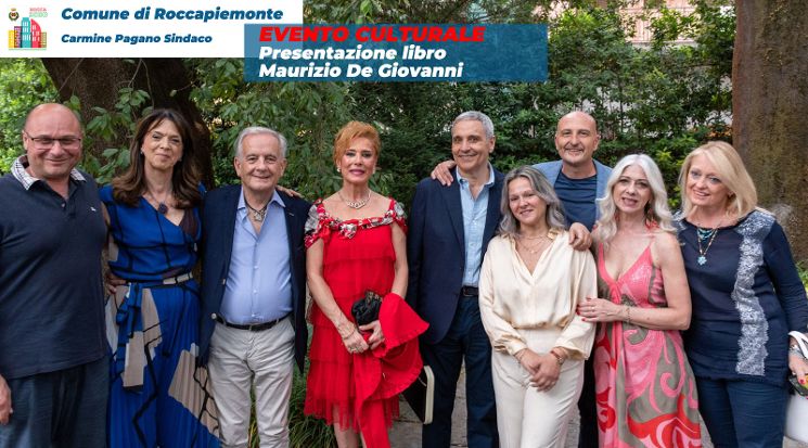 A ROCCAPIEMONTE GRANDE SUCCESSO PER LA PRESENTAZIONE DEL NUOVO LIBRO DI MAURIZIO DE GIOVANNI