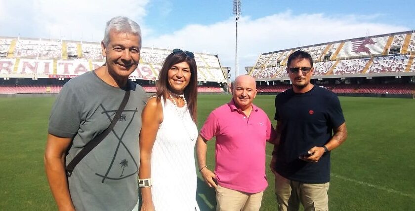 Sopralluogo allo stadio Arechi prima dell’esordio della Salernitana