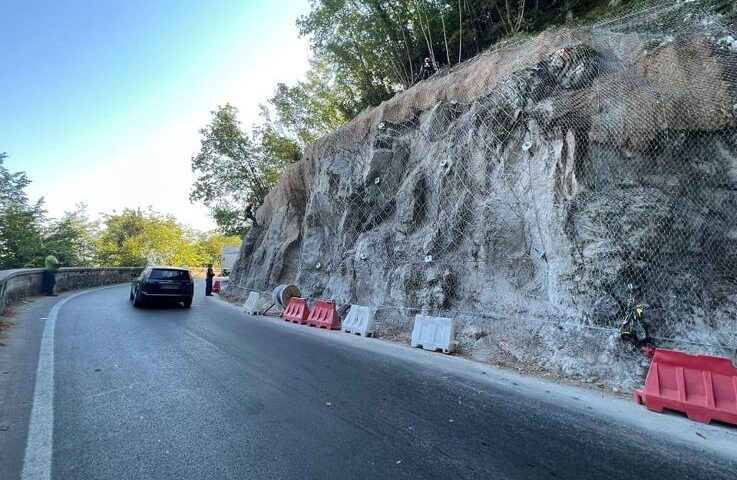 Completati i lavori di messa in sicurezza sul Valico di Chiunzi, strada provinciale 2