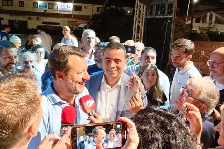 Matteo Salvini apre nel Cilento la campagna elettorale di Attilio Pierro