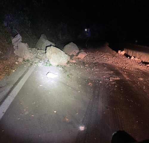 Ancora crolli di grosse pietre in Costiera Amalfitana