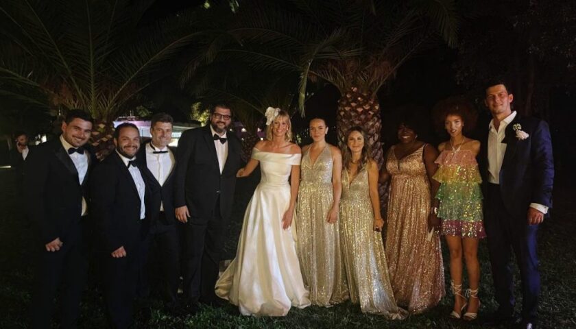 Il Gruppo Arechi di Salerno entusiasma al matrimonio di Federica Pellegrini