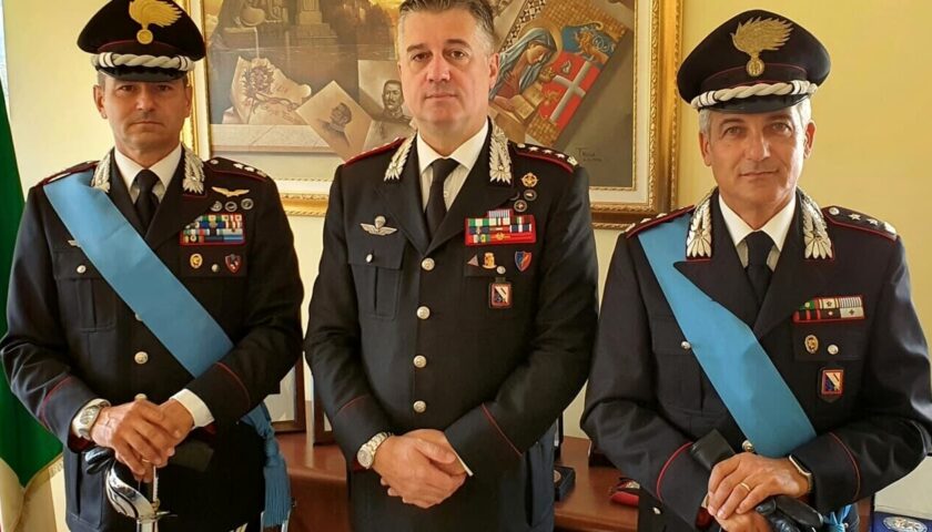 Il colonnello dei carabinieri Santagata lascia Salerno e va ad Avellino