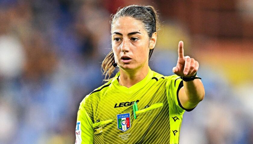 Ferrieri Caputi per Sassuolo Salernitana, primo arbitro donna in serie A