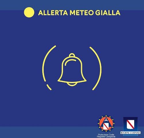 PROTEZIONE CIVILE REGIONE: ALLERTA METEO GIALLA DALLA MEZZANOTTE FINO A DOMANI