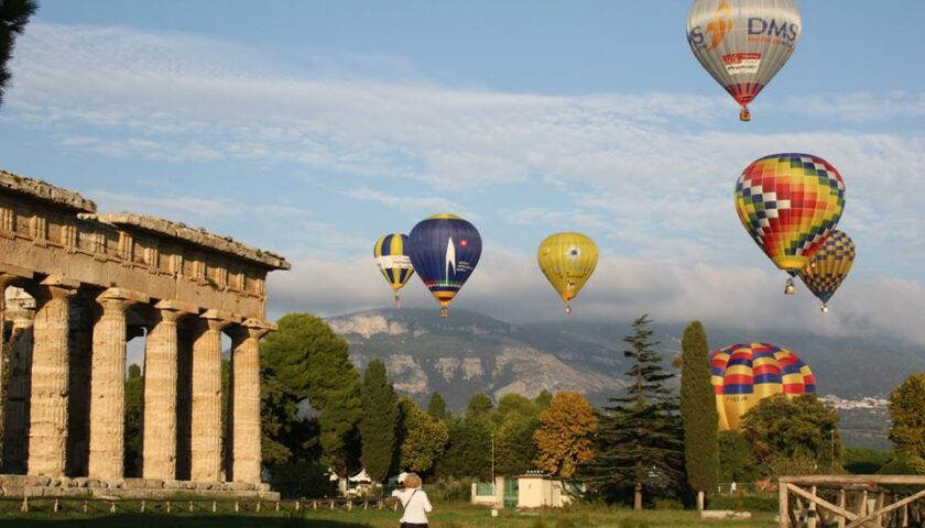 Paestum, da domani al 2 ottobre ritorna il festival delle Mongolfiere