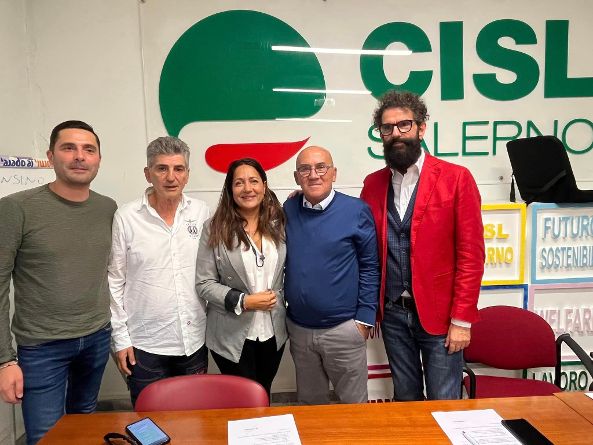 Rosario Giuliano nuovo segretario generale dei bancari ed assicurativi della Cisl di Salerno (First).