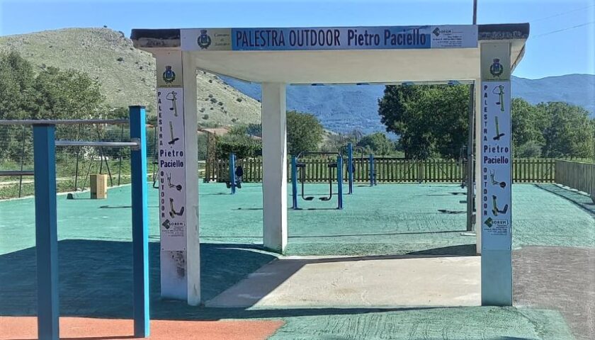 A SASSANO INAUGURATA LA PALESTRA OUTDOOR “PIERINO PACIELLO”  STRUTTURA UNICA NEL SUO GENERE DEL VALLO DI DIANO