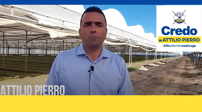 Attilio Pierro, intervenire sul settore dell’agricoltura
