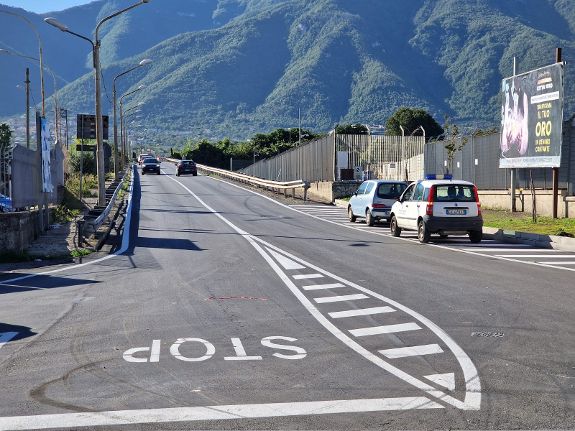 Proseguono i lavori ad Angri sulla Strada Provinciale 319 