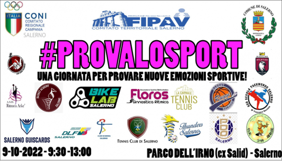 A SALERNO DOMANI “PROVA LO SPORT”