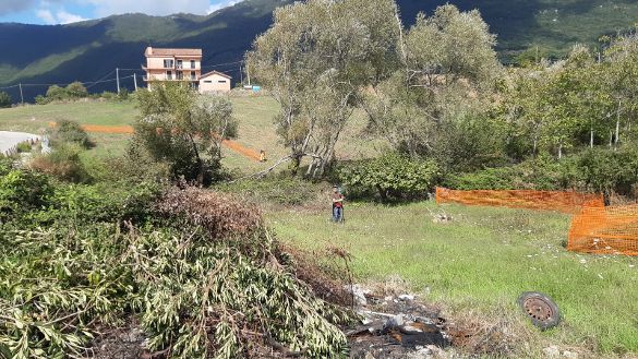 A Trentinara i lavori sulla Strada Provinciale 13