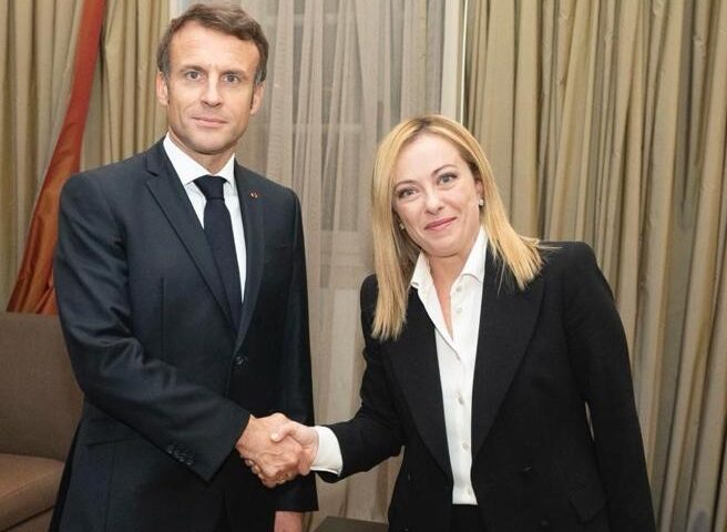 Meloni vede Macron: Italia e Francia avanti insieme