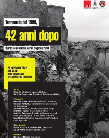 Colliano, commemorazione con la Vice Capo della Protezione civile Titti Postiglione 42 anni dopo il 23 novembre 1980