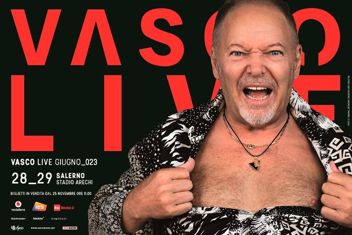 Vasco Rossi all’Arechi di Salerno a giugno 2023, biglietti in vendita dal 25 novembre
