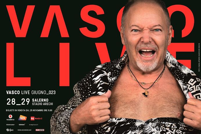 Vasco Rossi all’Arechi di Salerno a giugno 2023, biglietti in vendita dal 25 novembre