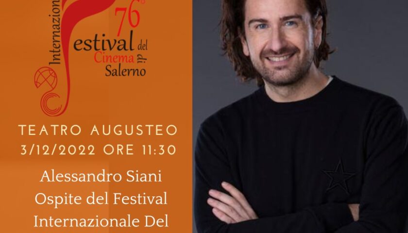 Alessandro Siani domani ospite d’onore del Festival Internazionale del Cinema  di Salerno