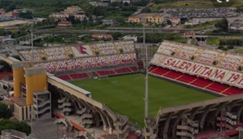 SALERNO, LAVORI STADIO ARECHI: 1 MILIONE E 300MILA EURO FINANZIATI DALLA REGIONE CAMPANIA