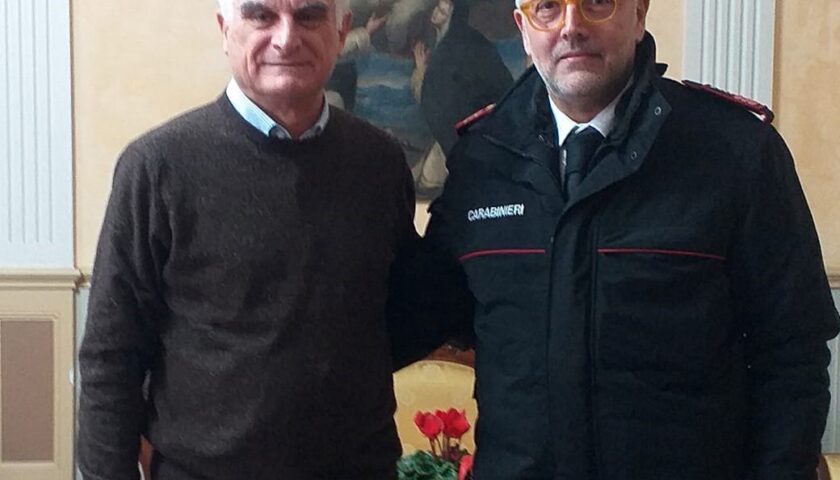 Il sindaco di Sarno riceve a Palazzo San Francesco il nuovo comandante dei carabinieri