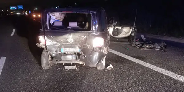 Violento incidente in autostrada, 4 feriti di cui un minorenneun