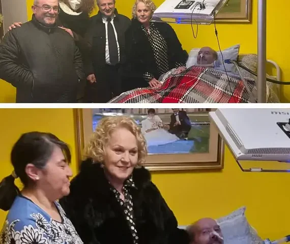 Katia Ricciarelli fa visita a un malato di Sla