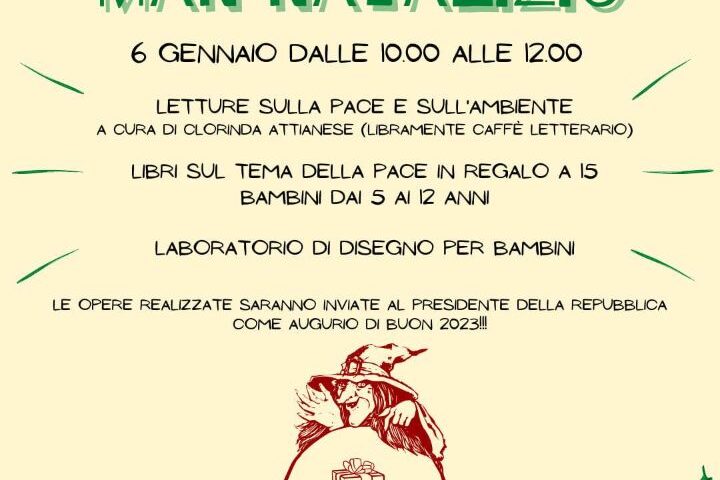 Salerno, domani arriva “La Befana della Pace”