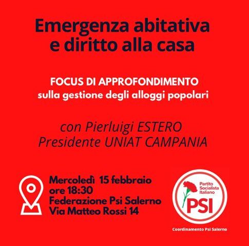 Amare Salerno. Il Psi si apre al confronto con la città