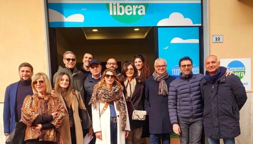 Pontecagnano verso il voto, inaugurata sede della lista Campania Libera