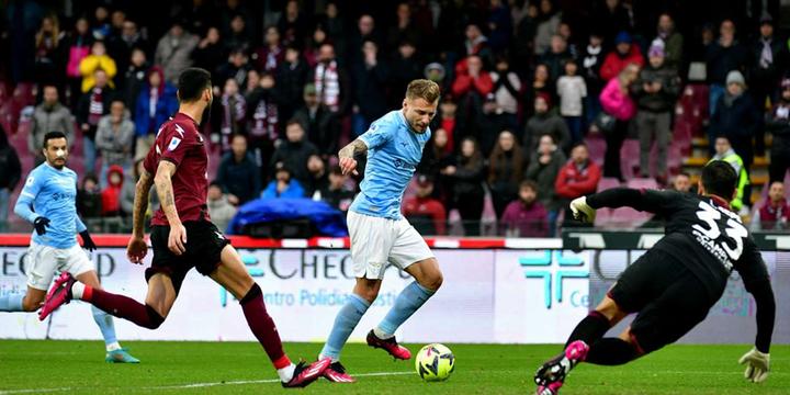 Doppietta di Immobile, Lazio corsara all’Arechi