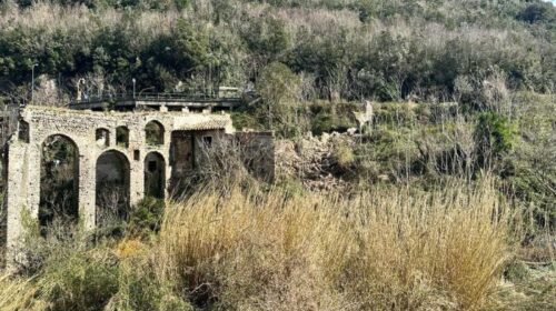 Maltempo, crolla parte di acquedotto medioevale a Molina