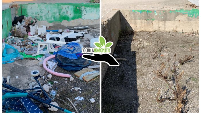 Salerno, rimossi 200 kg di rifiuti sulla spiaggia di Mercatello