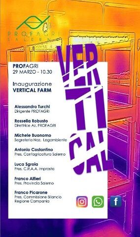 Profagri, nasce la vertical farm: domani l’inaugurazione