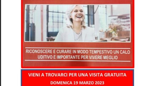 SCREENING AUDIOLOGICO GRATUITO PRESSO IL CENTRO “GIOVANI +” DI PELLEZZANO