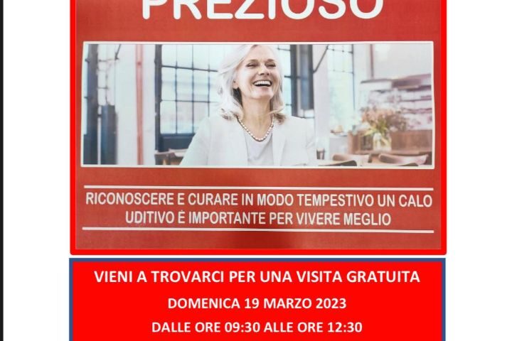 SCREENING AUDIOLOGICO GRATUITO PRESSO IL CENTRO “GIOVANI +” DI PELLEZZANO