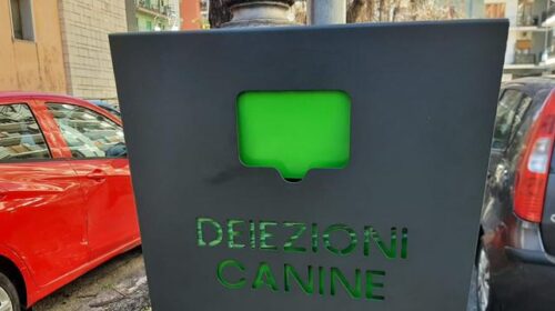 Salerno, installati i cestini per le deiezioni canine