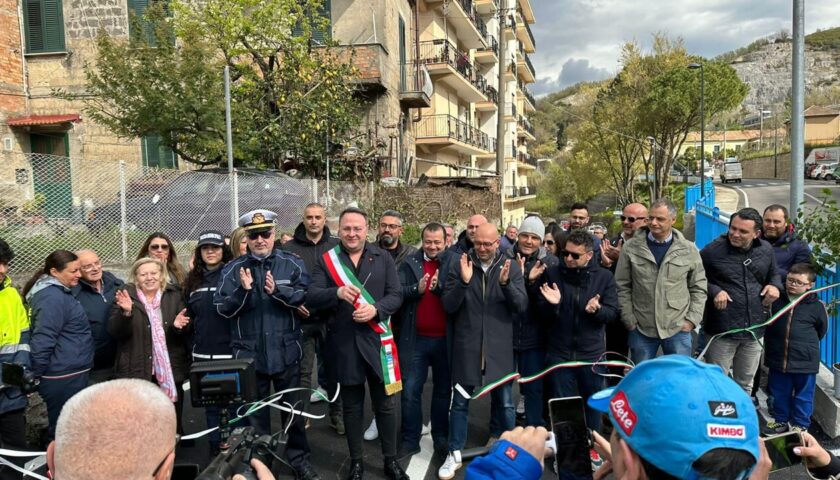 Terminati i lavori di messa in sicurezza in via Nofilo a Pellezzano