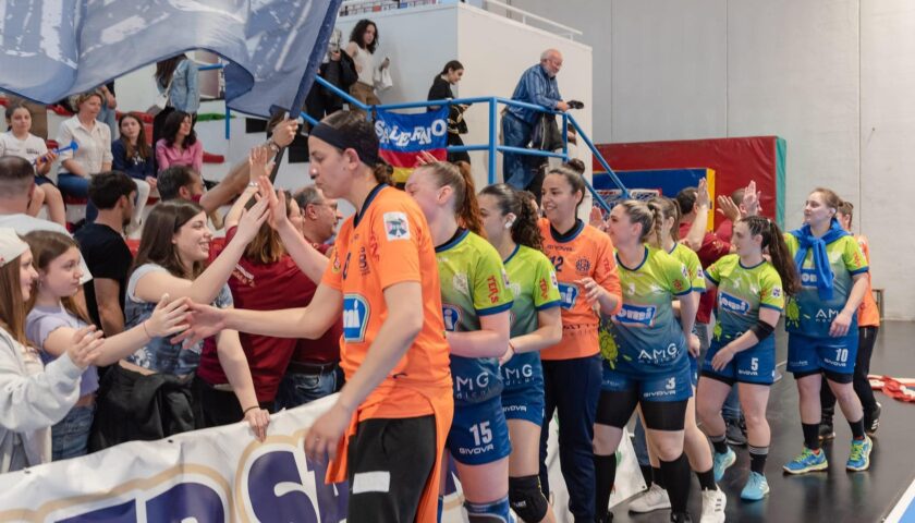 Finali Scudetto. Da Erice la serie si sposta a Salerno. Jomi pronta a scendere in campo sostenuta dal proprio pubblico. Al PalaPalumbo un intero settore per la tifoseria ospite.