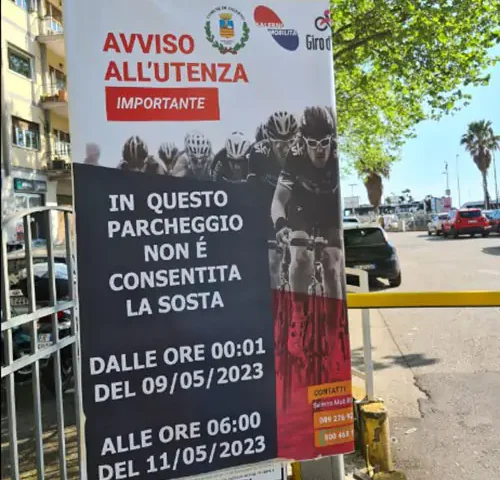 Giro d’Italia in arrivo a Salerno, disposizioni in vigore da oggi