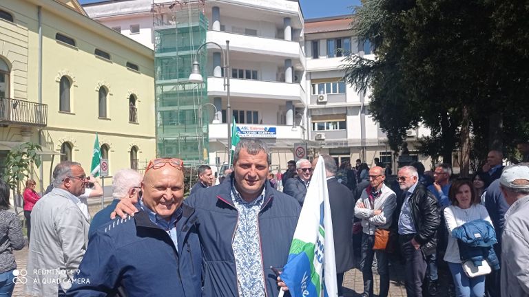 Manifestazione a difesa del presidio ospedaliero di Polla