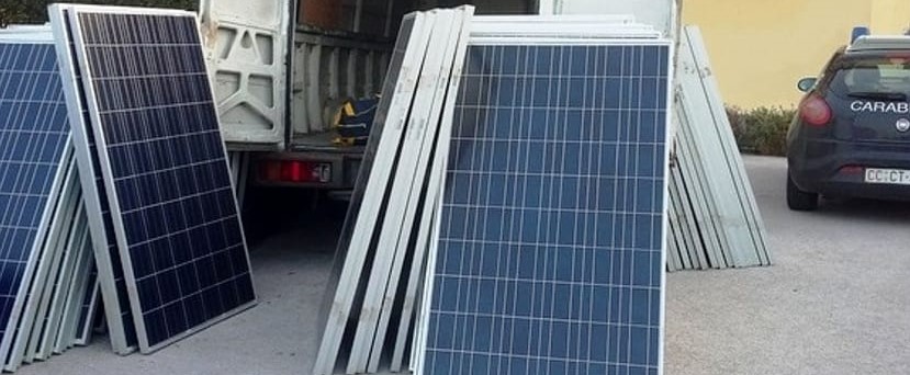 Furto di pannelli solari ad Eboli, danni per 200mila euro