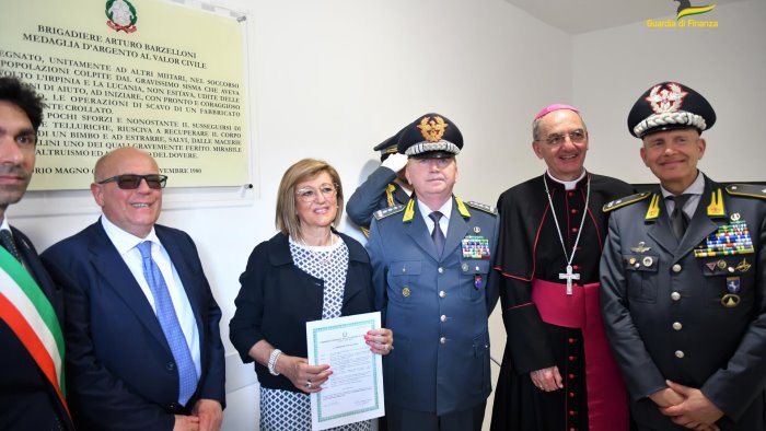 Sapri, inaugurata la tenenza della Guardia di Finanza