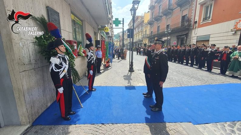 A PAGANI CERIMONIA IN RICORDO DEL TENENTE DEI CARABINIERI, MEDAGLIA D’ORO AL VALOR MILITARE “ALLA MEMORIA” MARCO PITTONI