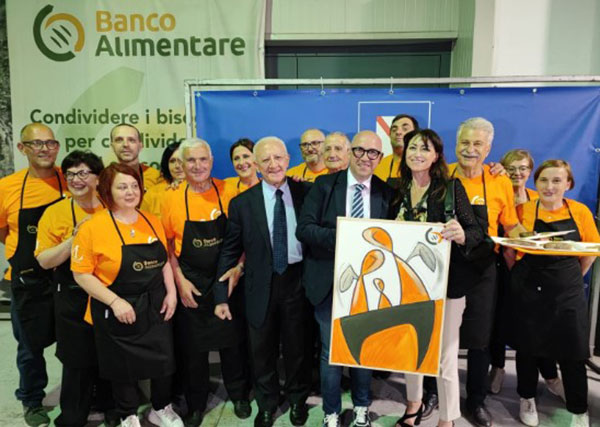 Banco Alimentare Campania,  il vescovo di Salerno e il presidente della Campania alla cena dei sindaci