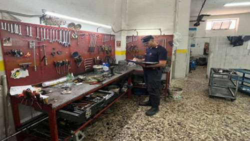 A Olevano sul Tusciano sequestrata un’officina, deferito il titolare