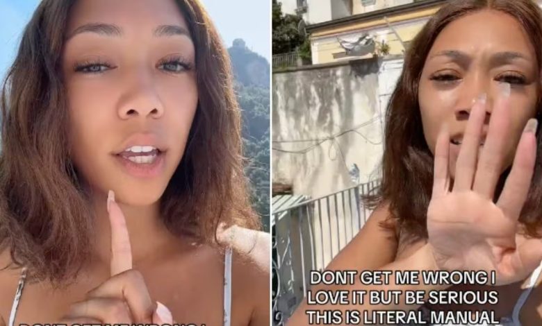 Turista influencer americana critica la Costiera Amalfitana in un video: “Non è una vacanza ma un lavoro